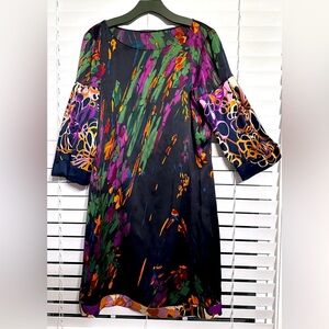 🛍️ Elitahari gorgeous 94%Silk 6% Elastane dress Size ( measurements)